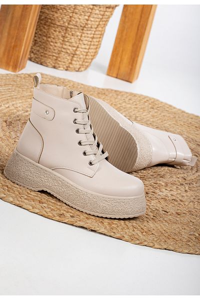 Mc vay Shoes Γυναικείες μαύρες σουέτ πέτρινες κομψές ορθοπεδικές μπότες με κορδόνια και φερμουάρ