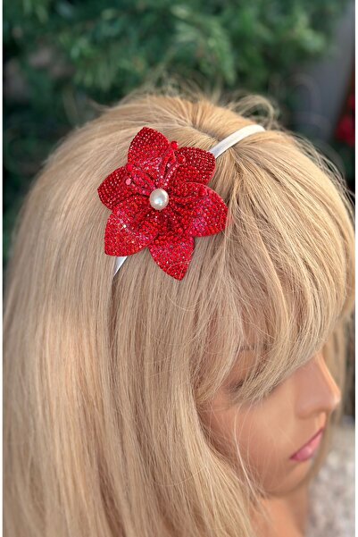 QUEEN AKSESUAR تصميم فاخر من حجر الكريستال واللؤلؤ الأحمر والنجمة وزهرة اللوتس وعيد الميلاد والمناسبات الخاصة وتاج معدني