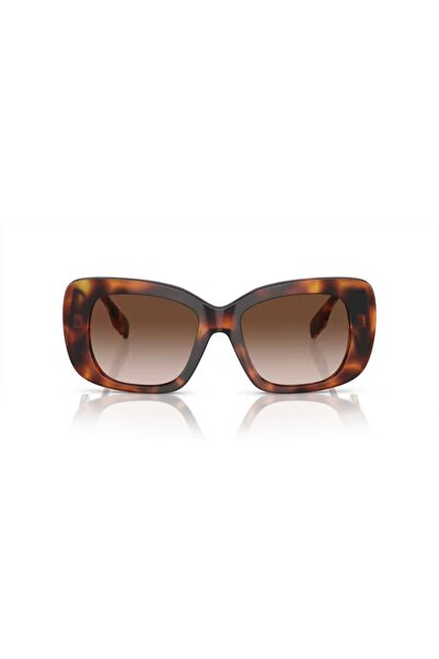 BURBERRY Woman Square Sunglasses- Be 4410 - Lense Size:52mm - Light Havana