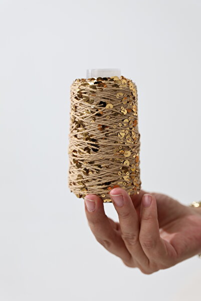 MODUMUZ RAHATLIK Pullu İp 100 gramlık bobinlerinde 320 metre uzunluk Pul Boyutu: 3mm+6mm