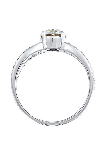 ELLI Dámský prsten Solitaire Glamorous s krystalem ze sterlingového stříbra 925