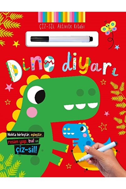 İndigo Çocuk Çiz – Sil Aktivite Kitabı  Dino Diyarı Kolektif Kitabı 14 Sayfa ...