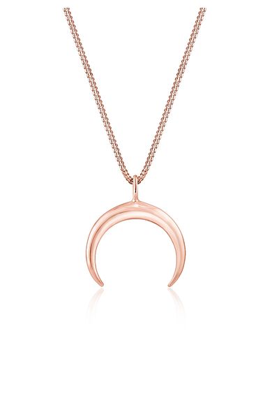 ELLI Colier Astro Blogger din argint 925 - Design Crescent Moon pentru femei