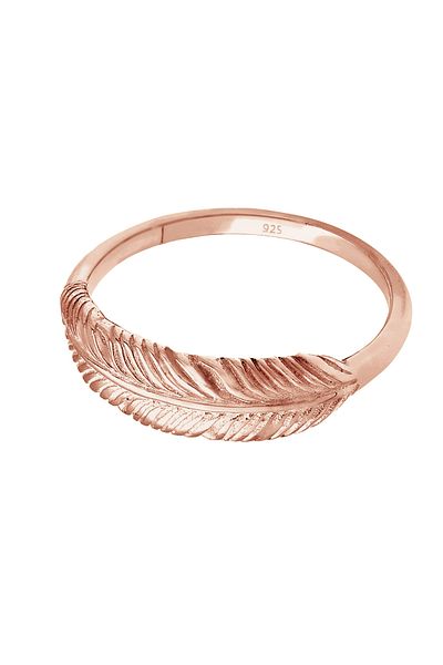 ELLI Ring aus 925er-Sterlingsilber – Federflügel-Boho-Trend