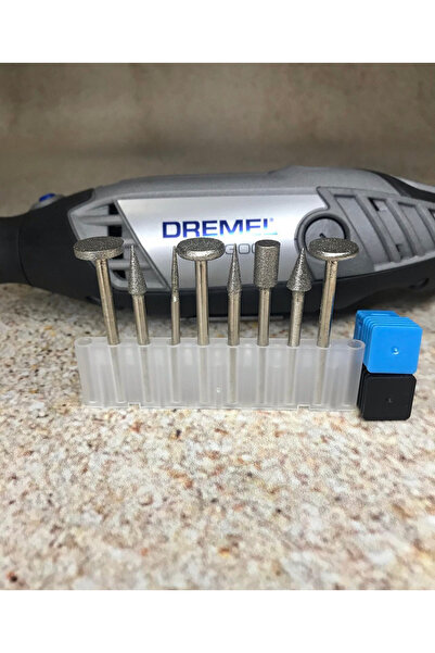 BGA 8 parça set Dremel geleneksel gravür makinesi tırnak elmas freze seti 2.35mm