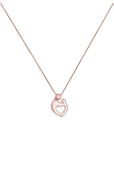 ELLI Halskette Damen Mutter Kind Herz Bindung in 925 Sterling Silber
