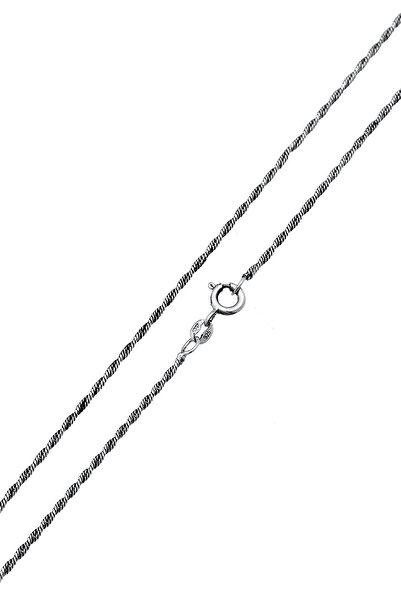 KUZZOI Necklace Men's Cord Basic Twisted in 925 Sterling Silver