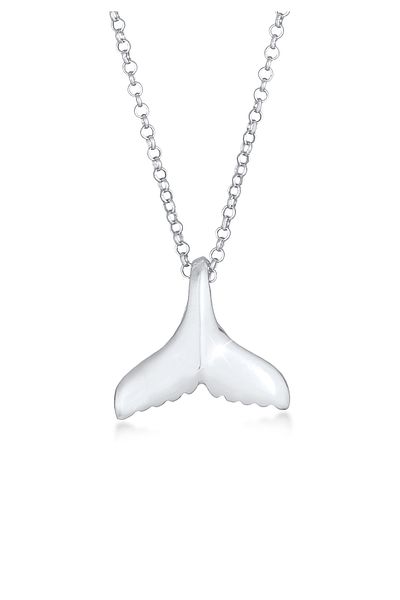 ELLI Colier Doamnă Pandantiv Înotatoare Balenă Pește Mare Ocean Trend Vară În Argint Sterling 925