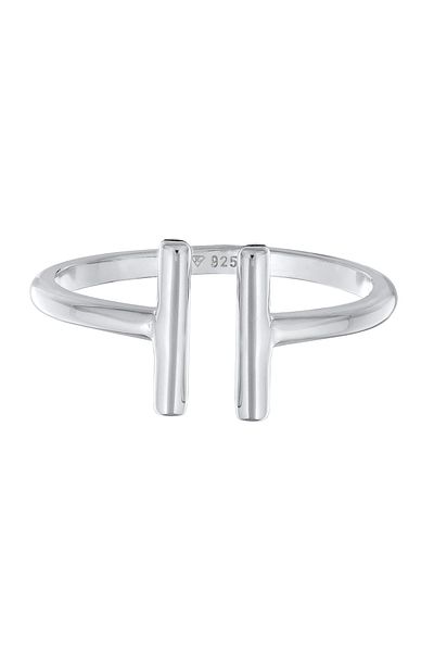 ELLI Ring Damen Geo Stab Trend Offen Aus 925 Sterling Silber