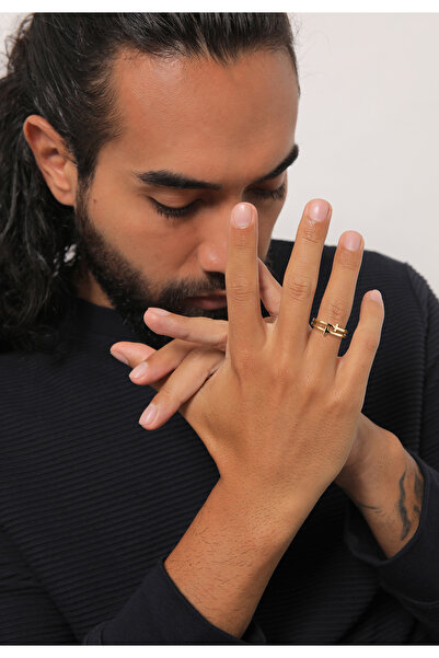 KUZZOI Pánský prsten s dvojitým křížem v moderním stylu ze sterlingového stříbra 925