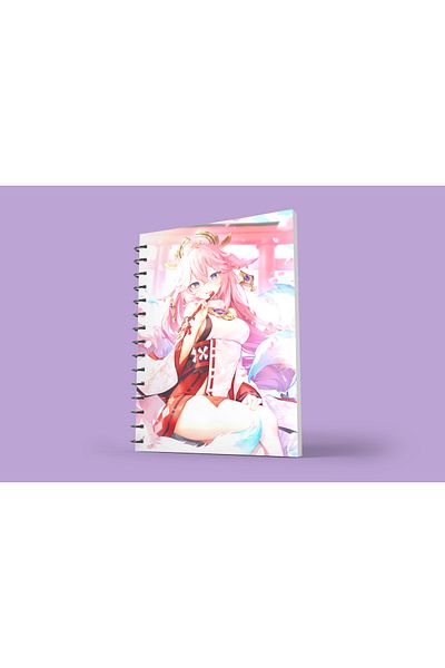 nihonwosekai Yae Miko Genshin A5 Boy Anime Notebook 50 Sheets