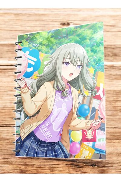 nihonwosekai 50 Sheets Hatsune Miku Colorful Pjsekai Project Sekai Anime A5 Size Spiral Notebook Kusanagi Nene