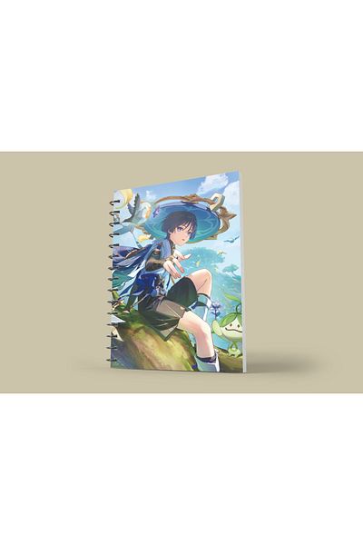 nihonwosekai Wanderer Scaramouche Avare Genshin A5 Boy Anime Notebook 50 Sheets