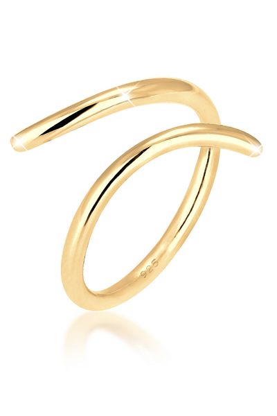 ELLI Ring Ladies Wrap Statement Geo In 925 Sterling Silver