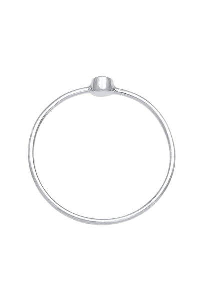 ELLI Dámský prsten s minimalistickým filigránem a krystalem ze sterlingového stříbra 925