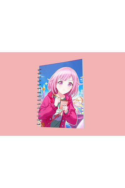 nihonwosekai 50 Sheets Hatsune Miku Colorful Pjsekai Project Sekai Anime A5 Boy Spiral Notebook Otori Emu