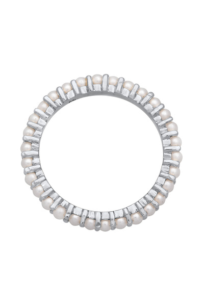 ELLI Dámský prsten s pamětními skleněnými korálky ze sterlingového stříbra 925