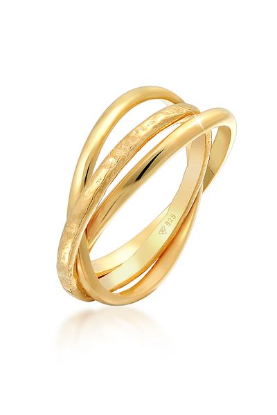 ELLI Ring Ladies Wrap Ring Trinity Basic Classic In 925 Sterling Silver