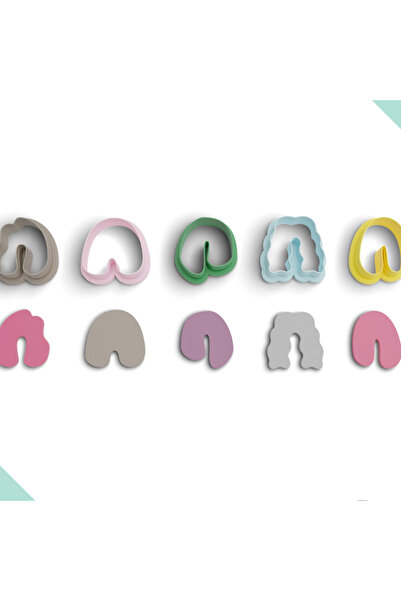 brocutters 5 نماذج من قطع طين البوليمر بأشكال بسيطة عضوية - رقم: 1005