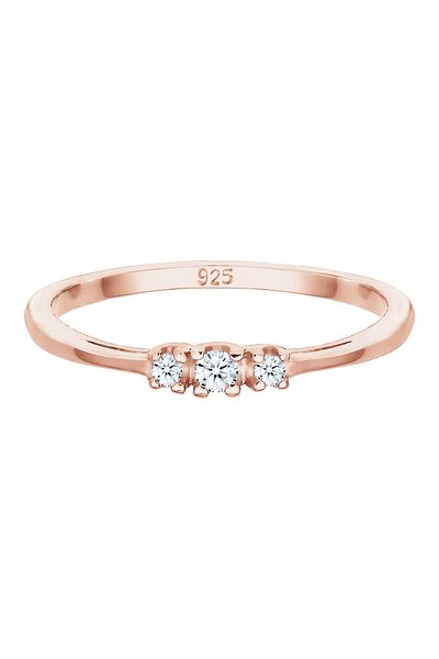 ELLI Zásnubní prsten - Dámský prsten Classic Diamond 925 Sterling Silver