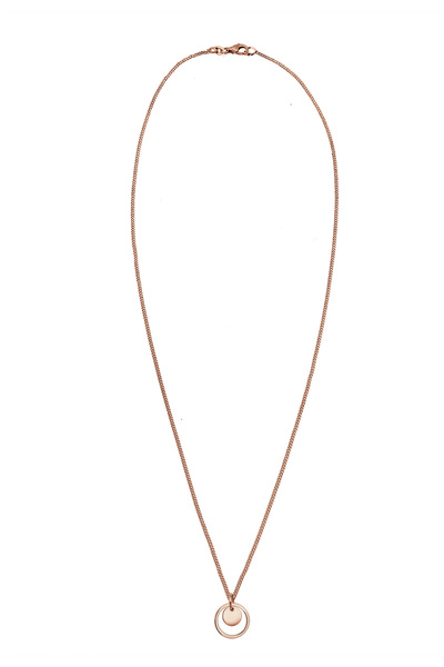 ELLI Dámský náhrdelník s kruhovými destičkami a přívěskem s geometrickým vzhledem ze sterlingového stříbra 925