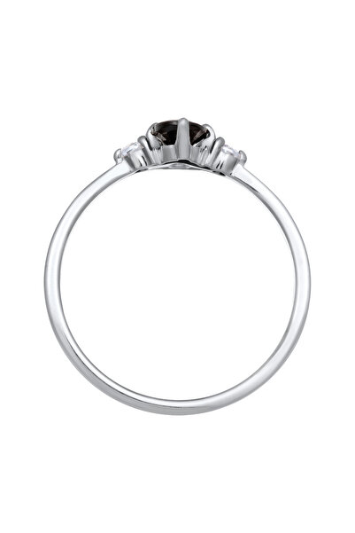 ELLI Dámský zásnubní prsten oválný se zirkony, stříbro 925