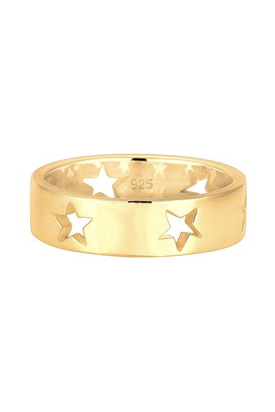 ELLI Ring Star Astro Cut Out Band Ring 925 Sterling Silver