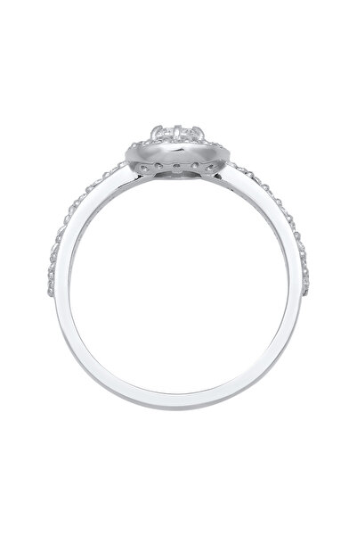 ELLI Inel de logodnă pentru femei clasic cu cristale de zirconiu din argint 925