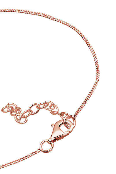 ELLI Dámský náramek s propleteným srdcem ze stříbra 925, pozlacený růžovým zlatem