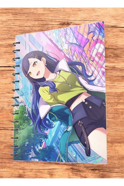 nihonwosekai 50 Sheets Hatsune Miku Colorful Pjsekai Project Sekai Anime A5 Boy Spiral Notebook Shiraishi an