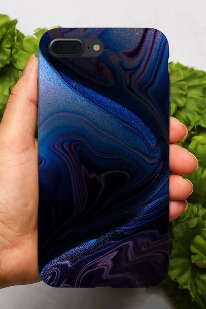 Snacase حافظة سيليكون مطبوعة متعددة الألوان متوافقة مع هاتف Apple iPhone 8 Plus