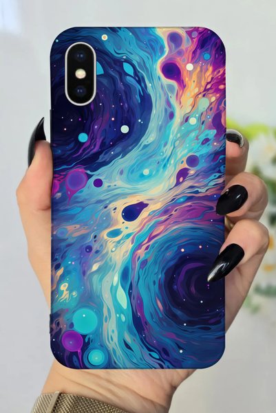 Snacase حافظة سيليكون مطبوعة عالية الدقة ومتوافقة مع هاتف Apple iPhone Xs