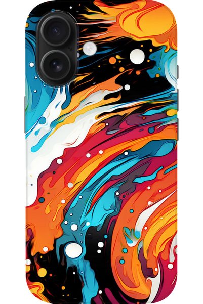 Snacase Apple iPhone 16 Compatible Hd+ Printed Multi Color Patterned Silicone...