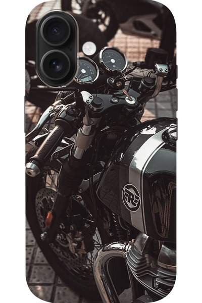 Snacase Motorcycle Pattern Hd Printed Silicone Case Compatible with Apple iPhone 16