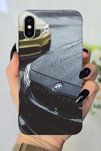 Snacase جراب سيليكون بنمط سيارة BMW مطبوع عالي الدقة متوافق مع هاتف Apple iPh...