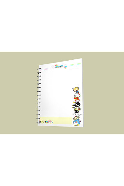 nihonwosekai سانريو أنيمي A5 دفتر ملاحظات حلزوني 50 ورقة