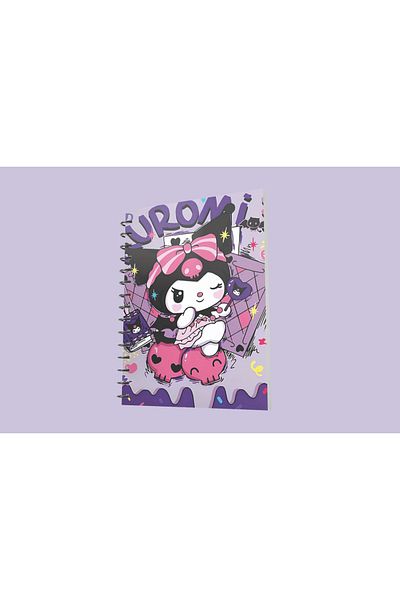 nihonwosekai Kuromi Sanrio Anime A5 Size Spiral Notebook 50 Sheets