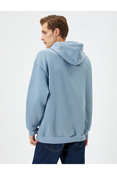 Koton Rick and Morty Kapşonlu Oversize Sweatshirt Şardonlu Lisanslı Baskılı