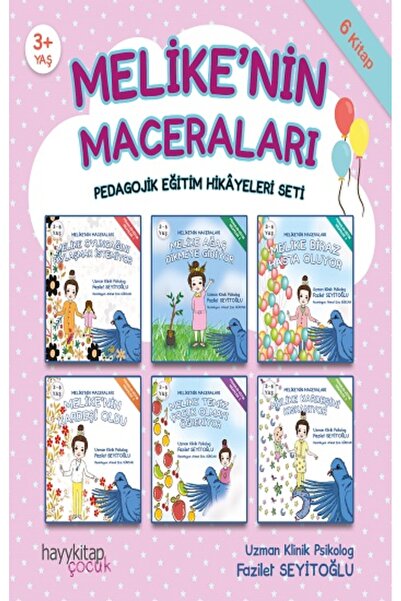 hayykitap Melike'nin Maceraları 6'lı Pedagojik Eğitim Hikayeleri Seti kitabı ...