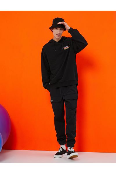 Koton Marvel Hooded Sweatshirt Raised Licensed Printed