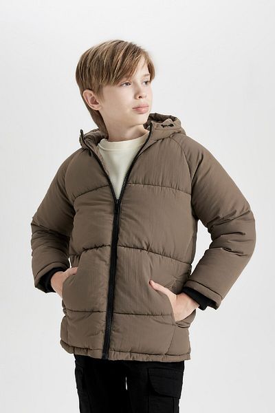 Lee cooper two zip bubble jacket junior girls clearance