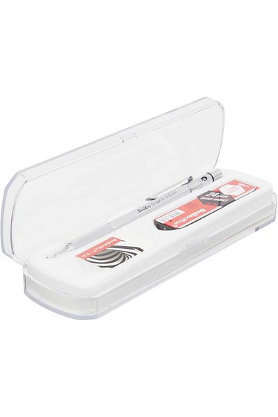 STOREMAX Mrttnca Office Graphx Set of 3 Mechanical Pencil Eraser Min Satin Gray 0.5 mm Trndymrt 1087243