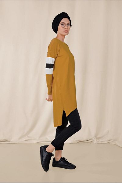 Alvina Slit Detailed Tunic 4140
