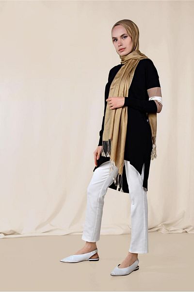 Alvina Slit Detailed Tunic 4140