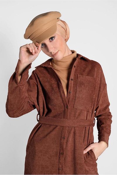 Alvina Velvet Corner Button Tunic 40301