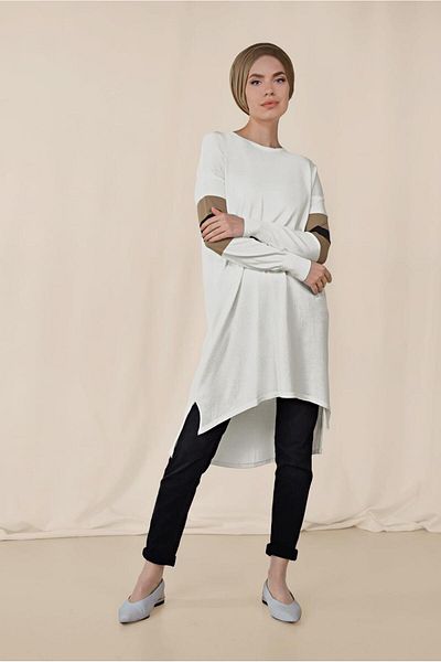 Alvina Slit Detailed Tunic 4140
