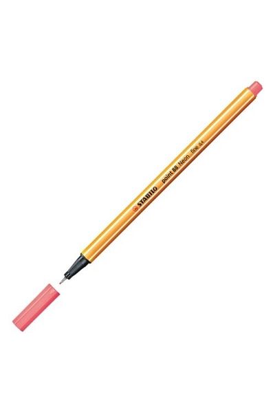 Stabilo Point 88 Fineliner 0.4mm Felt Tip Pen 88/040 Fluorescent Red