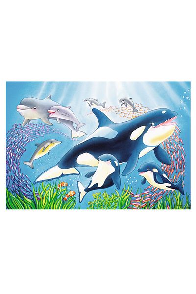 RAVENSBURGER Puzzle 2x24 Pieces Under The Sea 78158