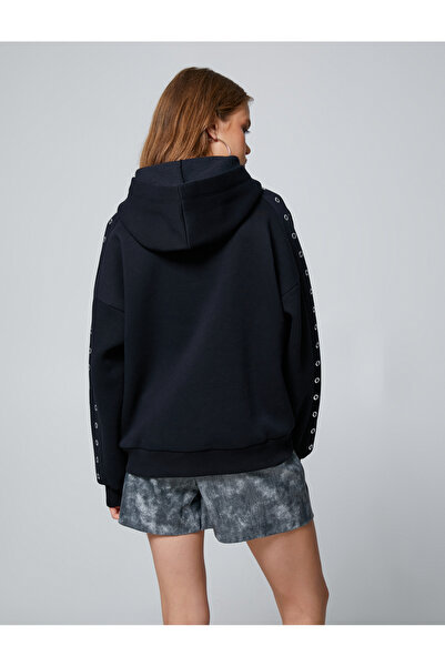 Koton Φούτερ με κουκούλα με λεπτομέρεια ματιών - Τσέπη καγκουρό