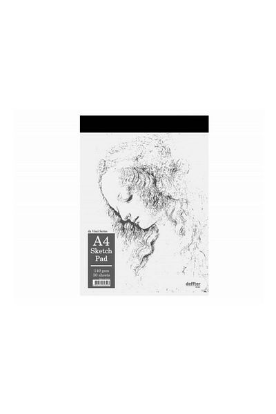 DEFFTER Sketchbook Hardcover White A4 64620-3